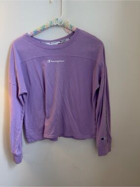 Champion Lavender Long Sleeve Crewneck And Joggers